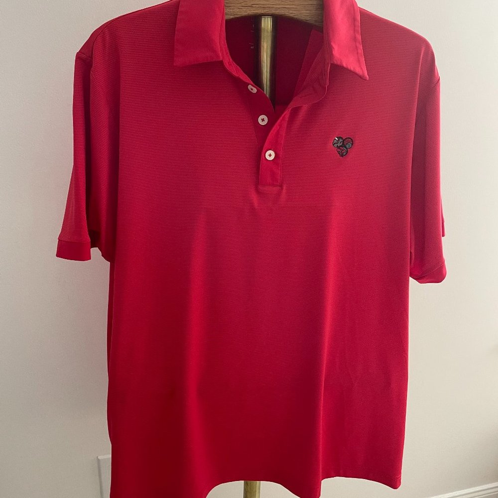 Mens  Golf Shirt Adidas ClimaLite XL Red